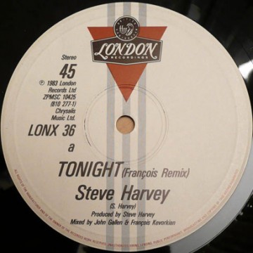 Steve Harvey "Tonight" (Francois K Remix) (1983)