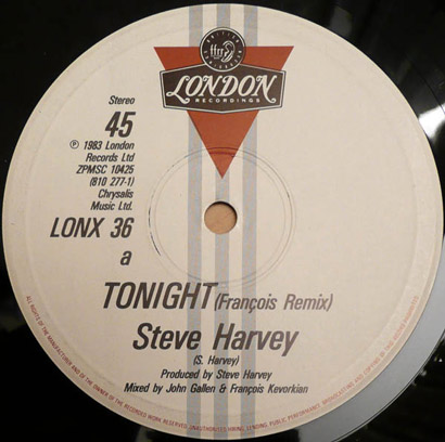 Steve Harvey "Tonight" (Francois K Remix) (1983)